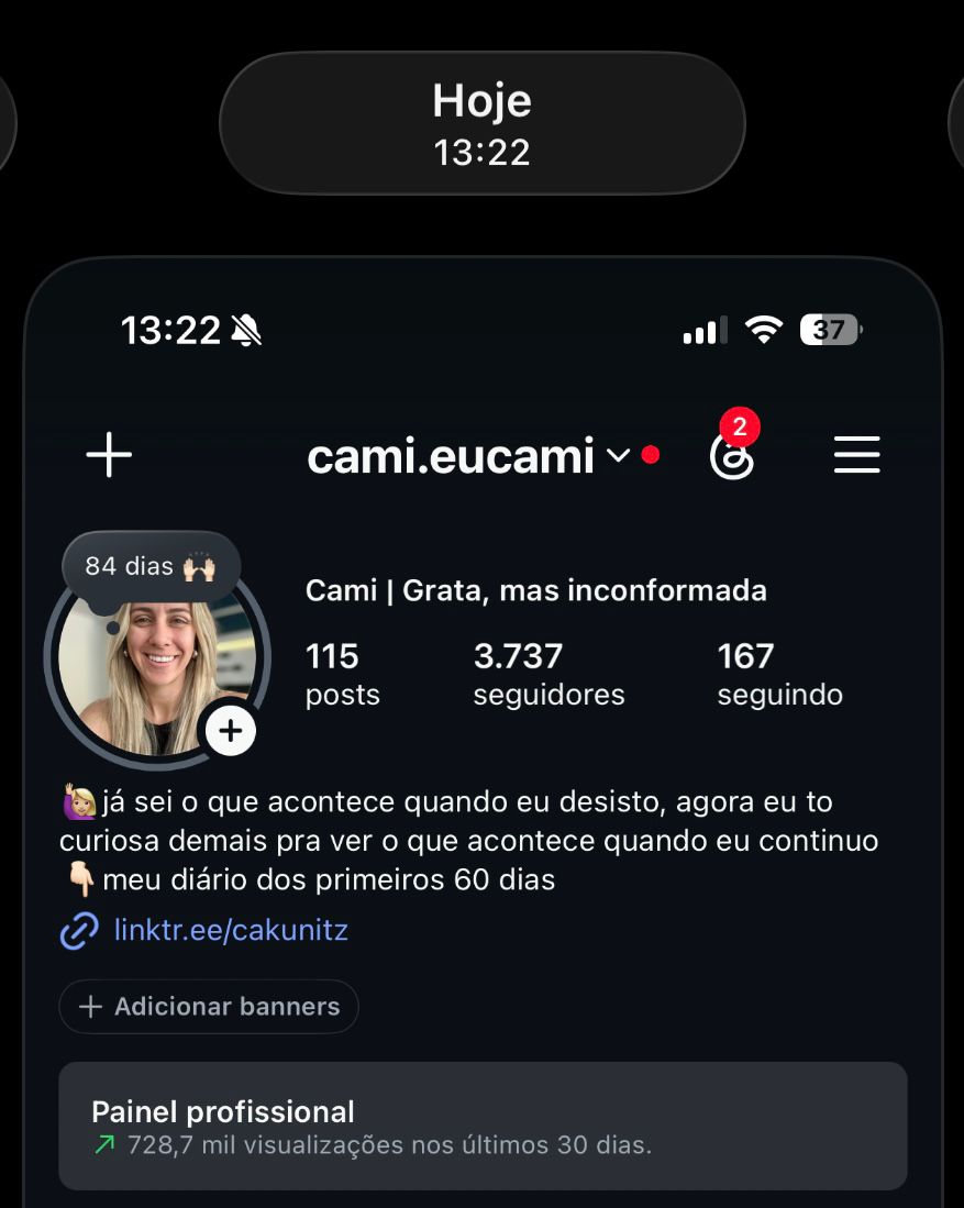 Hoje: 3.737 seguidores